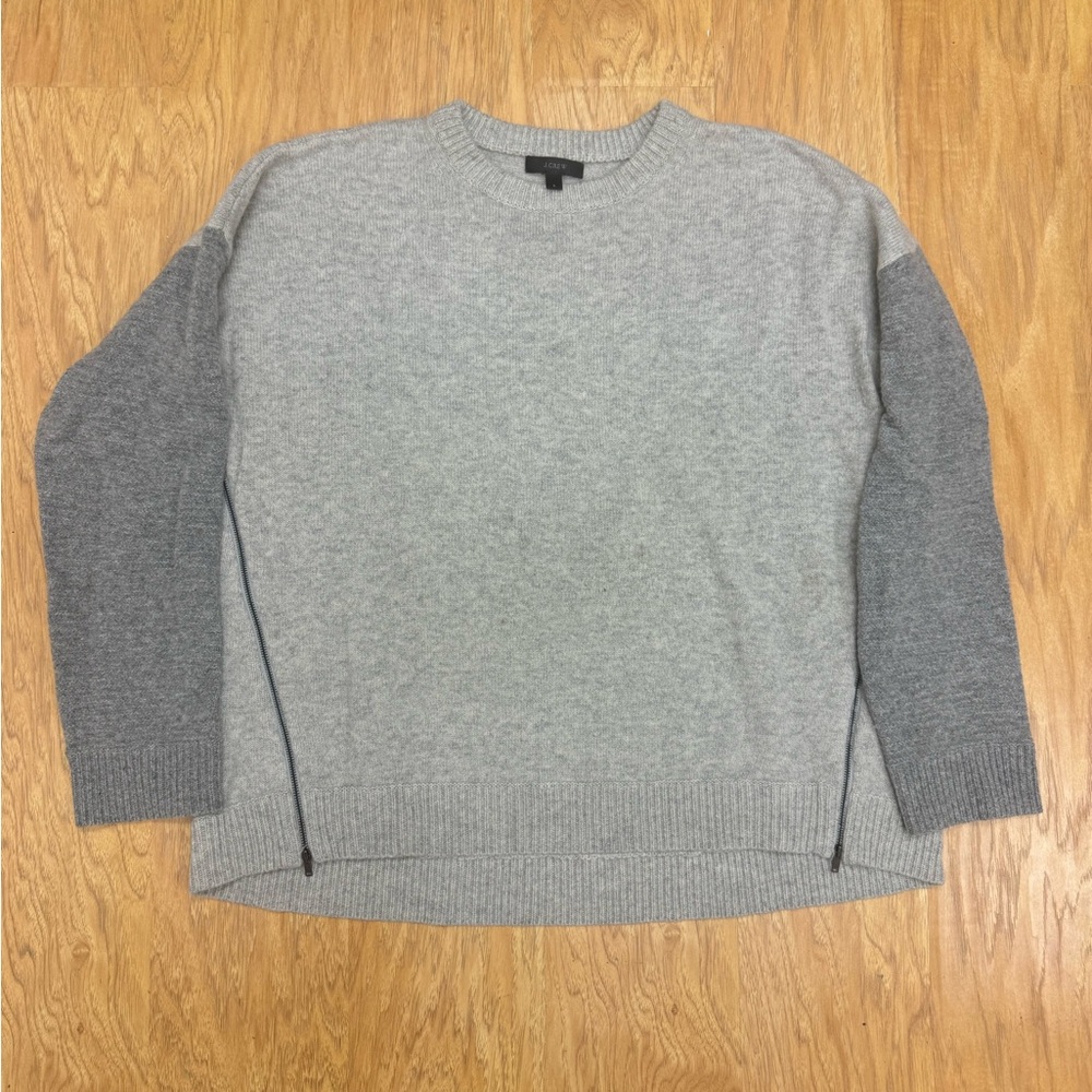 J. Crew 100% Wool Zipper Sweater